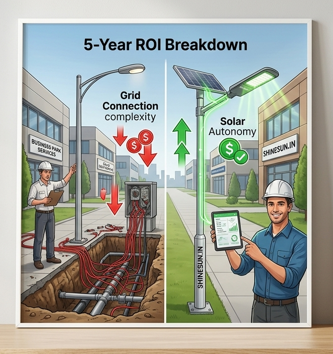 The 5-Year ROI of Commercial Solar Street Lighting: Why Smart Businesses Are Switching